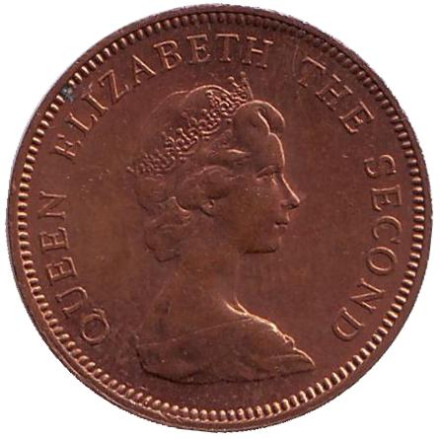 Монета 1 пенни. 1982 год, Фолклендские острова. Субантарктические пингвины.