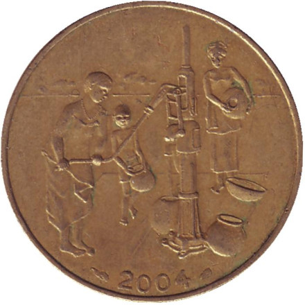 Монета 10 франков. 2004 год, Западные Африканские Штаты.