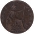 Монета 1/2 пенни. 1900 год, Великобритания.