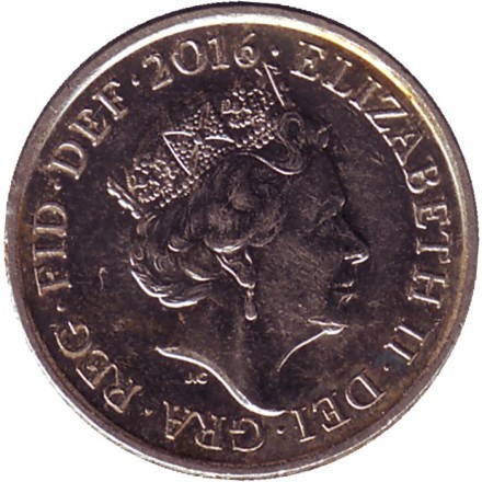 Монета 5 пенсов. 2016 год, Великобритания. Монета 5 пенсов. 2016 год, Великобритания.