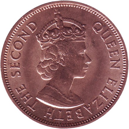 Монета 5 центов. 1969 год, Маврикий. Состояние - XF. Монета 5 центов. 1969 год, Маврикий. Состояние - XF.