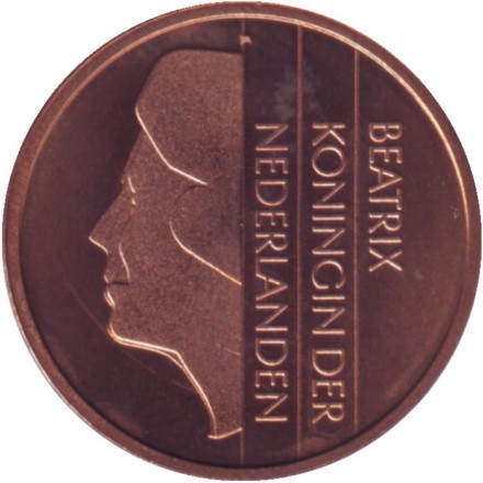 Монета 5 центов. 1996 год, Нидерланды. BU.