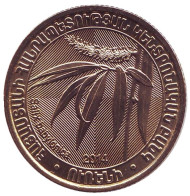 Монета 200 драмов. 2014 год, Армения. Ива вавилонская. Дикие деревья. Монета 200 драмов. 2014 год, Армения. Ива вавилонская. Дикие деревья.