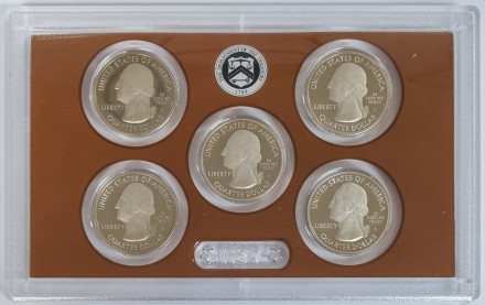 Годовой набор квотеров. Серия "Национальные парки США". 2013 год, США.