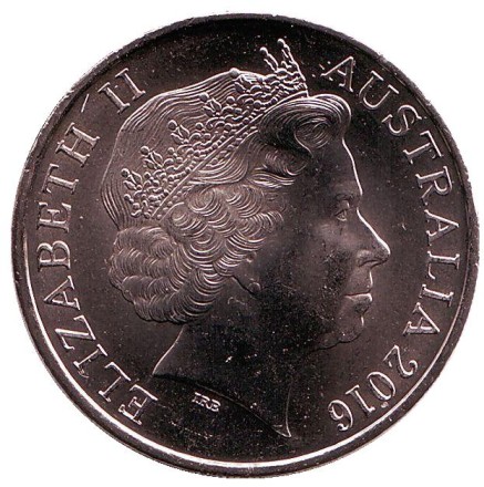 Монета 20 центов. 2016 год, Австралия. Миротворцы. Монета 20 центов. 2016 год, Австралия. Миротворцы.