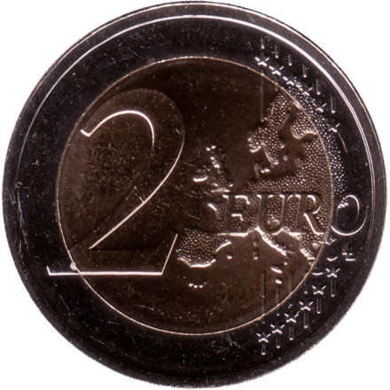 Монета 2 евро. 2022 год, Словения. 35 лет программе Эразмус. Монета 2 евро. 2022 год, Словения. 35 лет программе Эразмус.