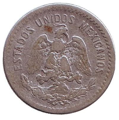 Монета 10 сентаво. 1909 год, Мексика.