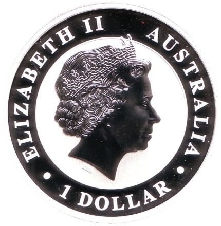 Монета 1 доллар. 2014 год, Австралия. Кукабарра. Монета 1 доллар. 2014 год, Австралия. Кукабарра.