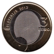 Монета 3 евро, 2012 год, Словения. 100 лет первой словенской олимпийской медали. Монета 3 евро, 2012 год, Словения. 100 лет первой словенской олимпийской медали.