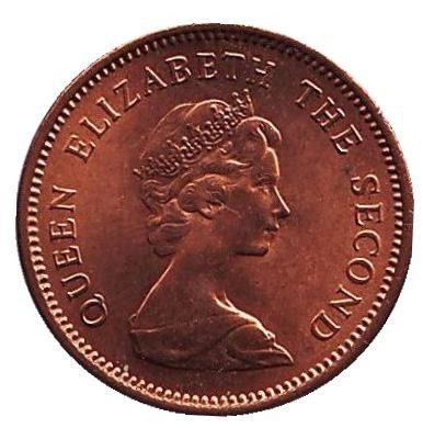 Монета 1/2 пенни. 1974 год, Фолклендские острова. Лосось. Монета 1/2 пенни. 1974 год, Фолклендские острова. Лосось.