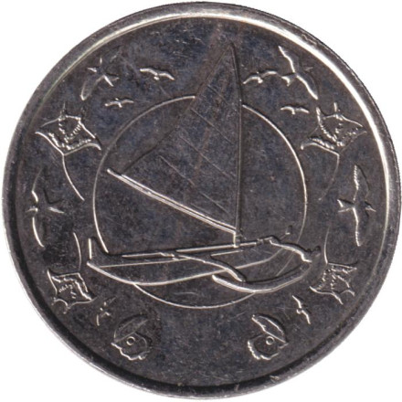 Монета 10 франков. 2021 год, Французские тихоокеанские территории. Монета 10 франков. 2021 год, Французские тихоокеанские территории.