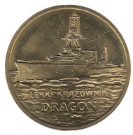 Монета 2 злотых, 2012 год, Польша. Легкий крейсер «Дракон». Монета 2 злотых, 2012 год, Польша. Легкий крейсер «Дракон».