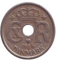 Монета 10 эре. 1926 год, Дания. Монета 10 эре. 1926 год, Дания.