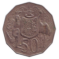 Монета 50 центов. 1976 год, Австралия. Монета 50 центов. 1976 год, Австралия.