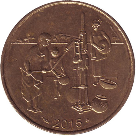 Монета 10 франков. 2015 год, Западные Африканские Штаты.