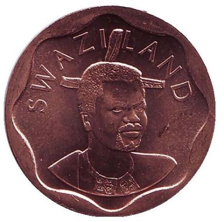 Монета 10 центов. 2011 год, Свазиленд. Сахарный тростник.