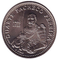 Монета 200 эскудо. 1999 год, Португалия. Мореплаватель Дуарте Перейра.