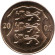 Монета 1 крона. 2001 год, Эстония. UNC