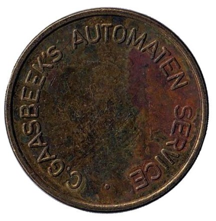 Rhenen Veendaal. Жетон торгового автомата. Нидерланды. Rhenen Veendaal. Жетон торгового автомата. Нидерланды.