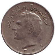 Монета 10 риалов. 1970 год, Иран. Монета 10 риалов. 1970 год, Иран.