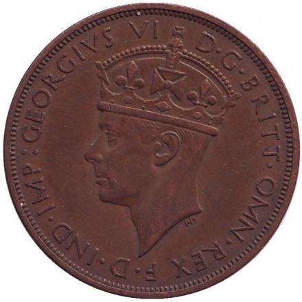 Монета 1/12 шиллинга. 1937 год, Джерси.