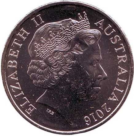 Монета 20 центов. 2016 год, Австралия. Крысы Тобрука. (Осада Тобрука). Монета 20 центов. 2016 год, Австралия. Крысы Тобрука. (Осада Тобрука).