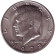 Монета 50 центов. 1972 год (D), США. Джон Кеннеди.