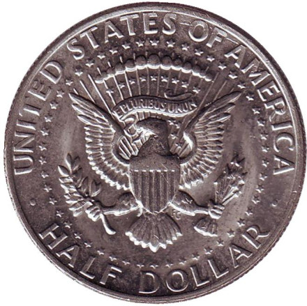 Монета 50 центов. 1972 год (D), США. Джон Кеннеди.