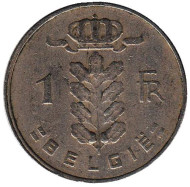 Монета 1 франк. 1960 год, Бельгия. (Belgie) Монета 1 франк. 1960 год, Бельгия. (Belgie)