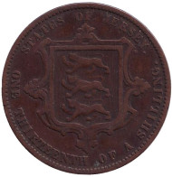 Монета 1/13 шиллинга. 1870 год, Джерси. Монета 1/13 шиллинга. 1870 год, Джерси.