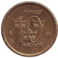 Монета 10 крон, 2006 год, Швеция. Монета 10 крон, 2006 год, Швеция.