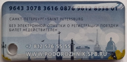 Электронная карта "Подорожник". 2023 год, Россия. Регулярный дизайн "Город". В виде брелока. Твердый пластик.