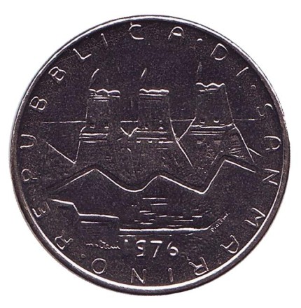 Монета 100 лир. 1976 год, Сан-Марино. Семья с ребенком. Монета 100 лир. 1976 год, Сан-Марино. Семья с ребенком.