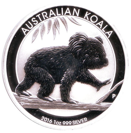 Монета 1 доллар. 2016 год, Австралия. Коала.