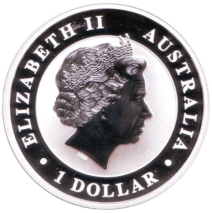 Монета 1 доллар. 2016 год, Австралия. Коала.