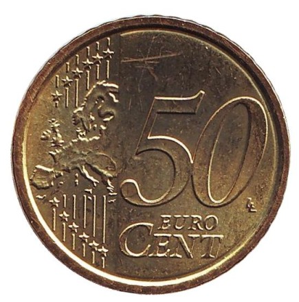 Монета 50 центов. 2008 год, Сан-Марино. Монета 50 центов. 2008 год, Сан-Марино.