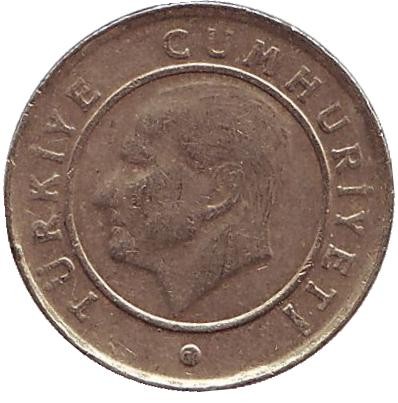 Монета 10 курушей. 2012 год, Турция. Монета 10 курушей. 2012 год, Турция.