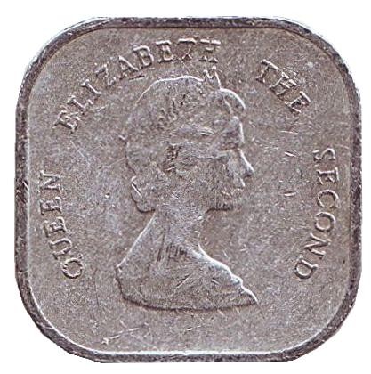 Монета 2 цента. 1995 год, Восточно-Карибские государства. Монета 2 цента. 1995 год, Восточно-Карибские государства.