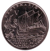 Монета 1 песо. 1992 год, Куба. 500-летие присутствия африканцев в Америке. Монета 1 песо. 1992 год, Куба. 500-летие присутствия африканцев в Америке.