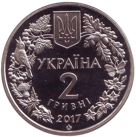 Монета 2 гривны. 2017 год, Украина. Перегузна (перевязка).