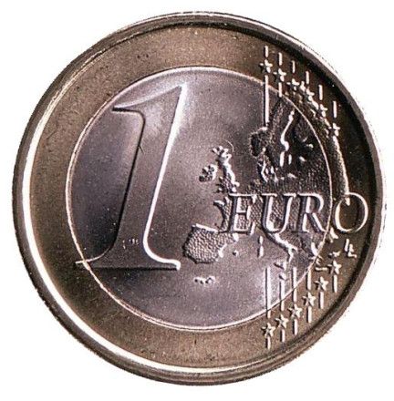 Монета 1 евро. 2019 год, Сан-Марино.