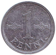 Монета 1 пенни. 1970 год, Финляндия. Монета 1 пенни. 1970 год, Финляндия.