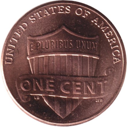 Монета 1 цент. 2025 год (D), США.