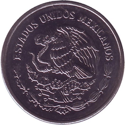 Монета 5 сентаво. 2002 год, Мексика.