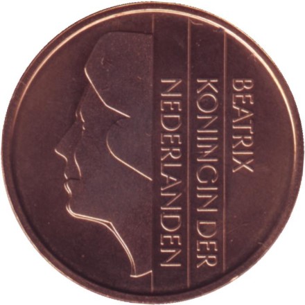 Монета 5 центов. 1998 год, Нидерланды. BU.