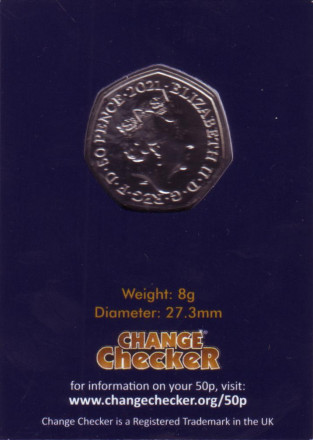 Монета 50 пенсов. 2021 год, Великобритания. 150 лет со дня смерти Чарлза Бэббиджа. Монета 50 пенсов. 2021 год, Великобритания. 150 лет со дня смерти Чарлза Бэббиджа.