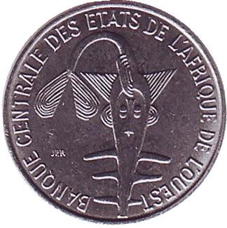 Монета 1 франк. 1995 год, Западные Африканские штаты.