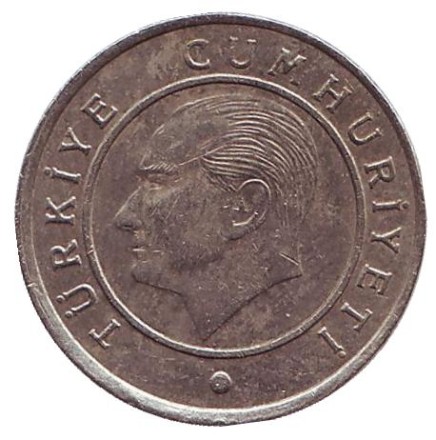 Монета 25 курушей. 2017 год, Турция. Монета 25 курушей. 2017 год, Турция.