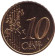 Монета 10 евроцентов. 2002 год, Ирландия.