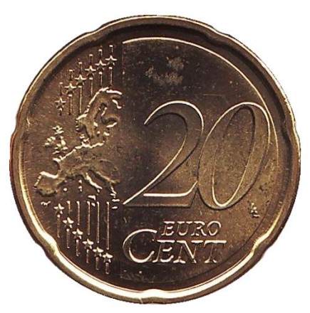 Монета 20 центов. 2008 год, Сан-Марино.